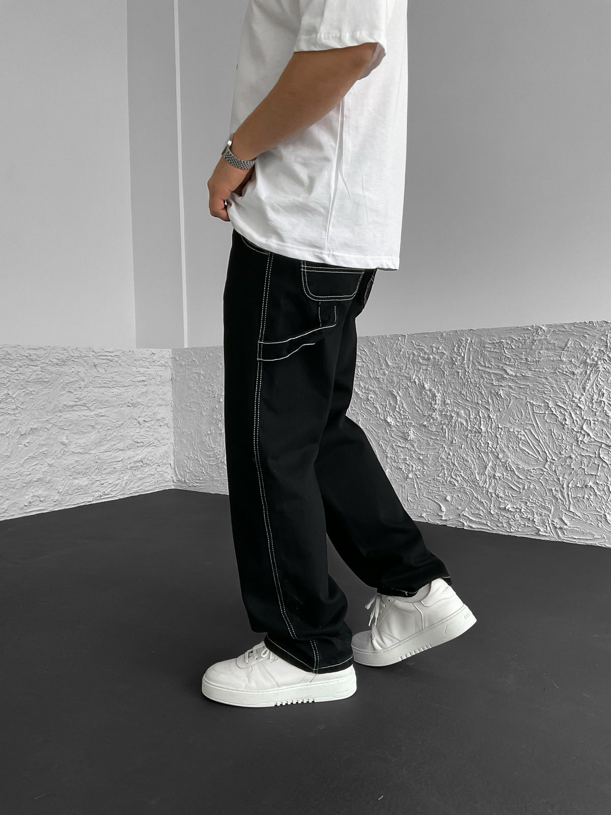 Black Baggy Jeans BB6435 | Sneakerjeans