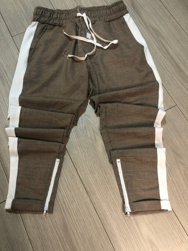 Light Gray Side Striped Jogger Pant HB16 Streetwear Jogger Pants