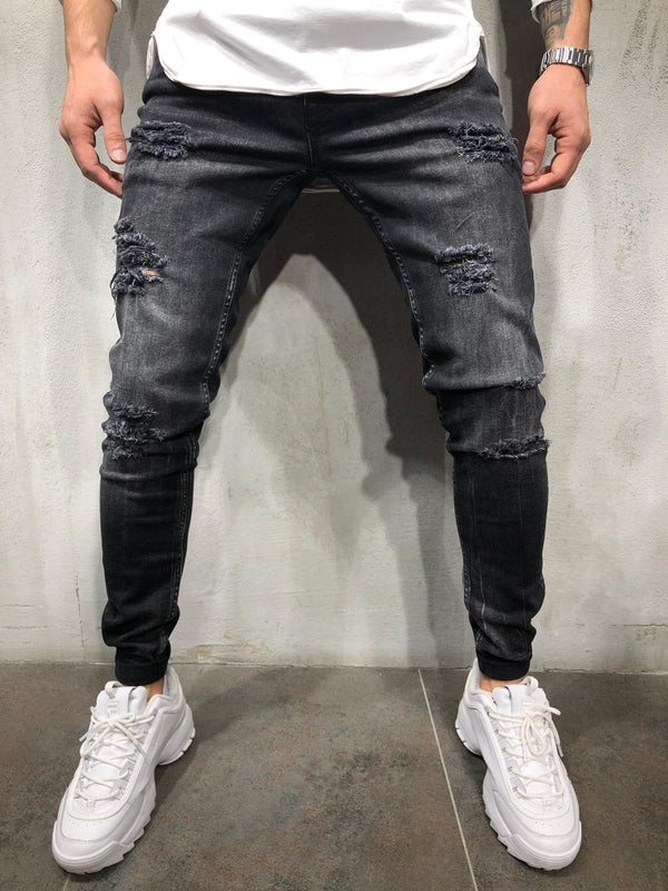 Kimberly Ripped Denim Jeans - Grunge Clothing Store